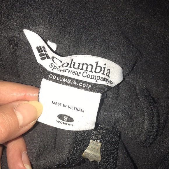Columbia sportswear company small dark grey zippered fleece jacket damaged - Picture 6 of 7